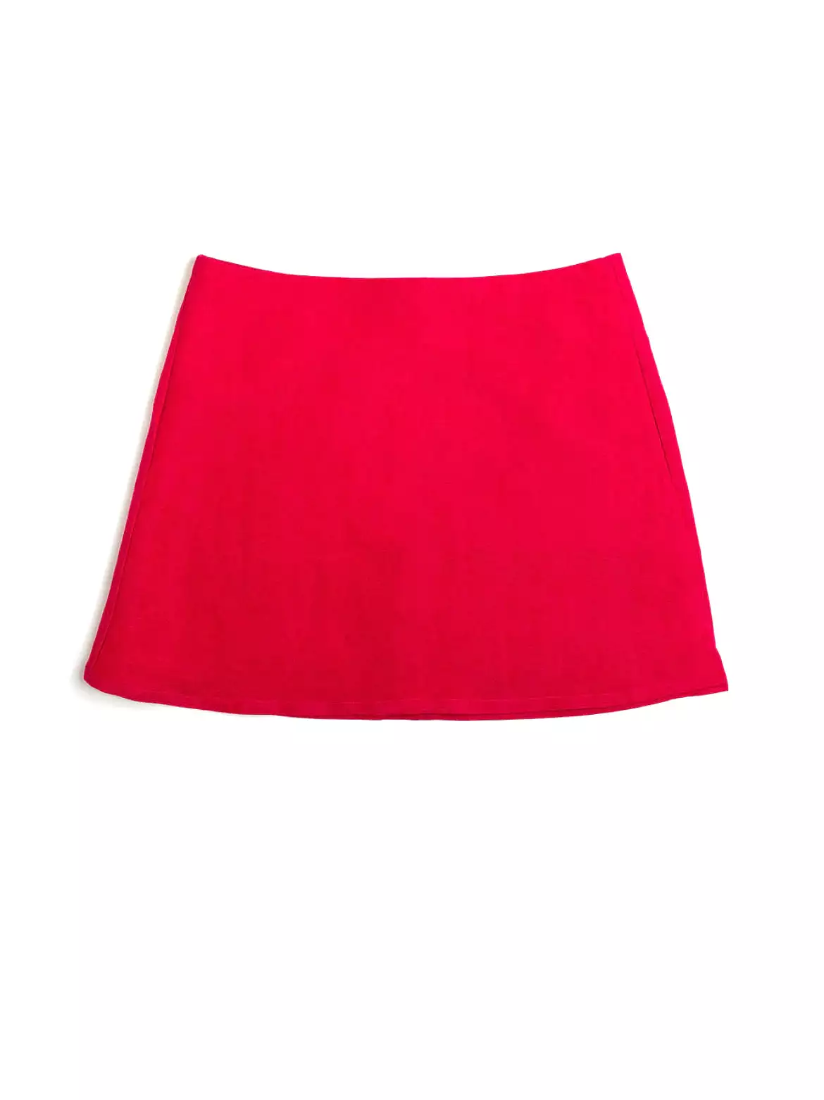 Punkwasp Linen Dart Skirt - Berry