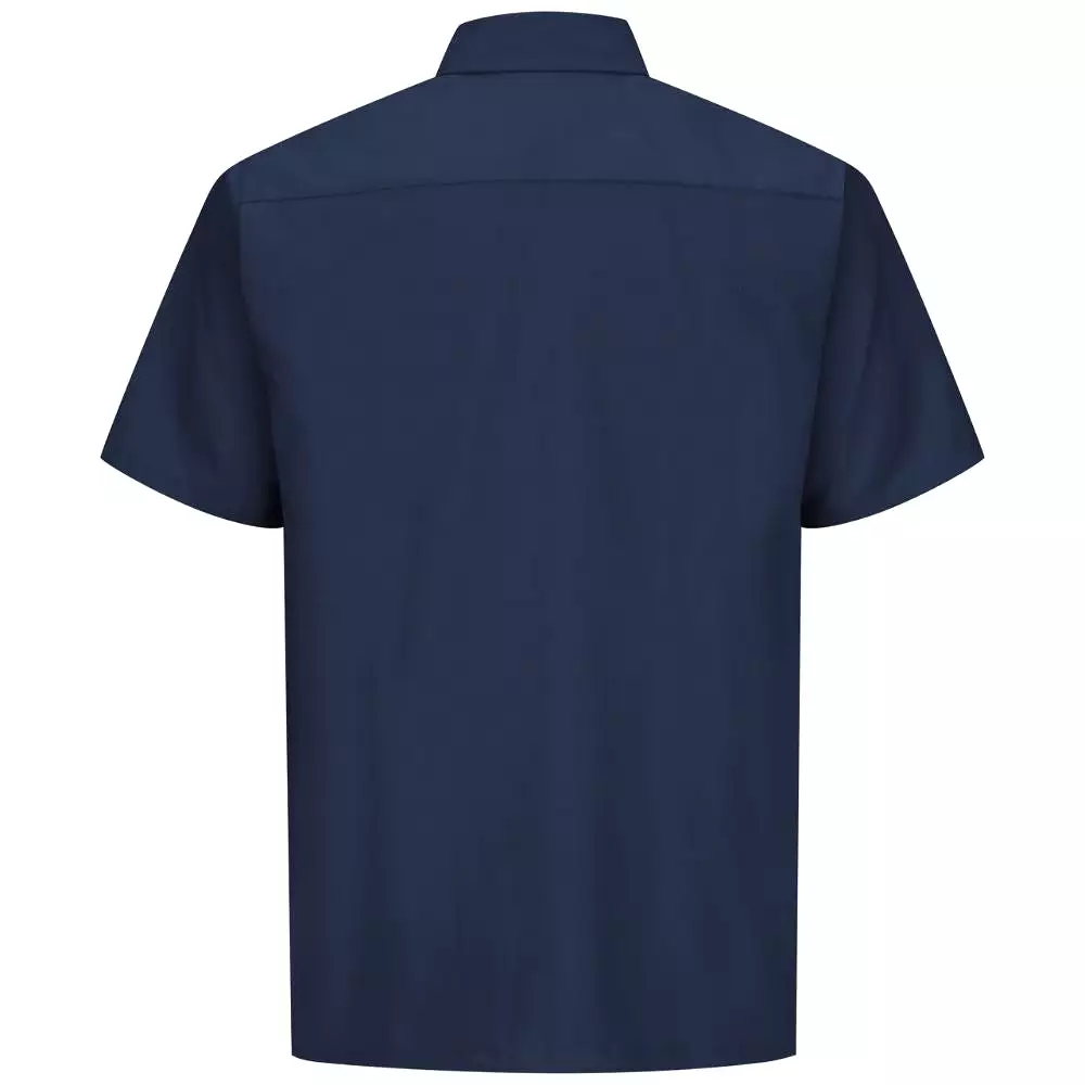 Red Kap Men's Short Sleeve Solid Rip Stop Shirt SY60NV - Navy