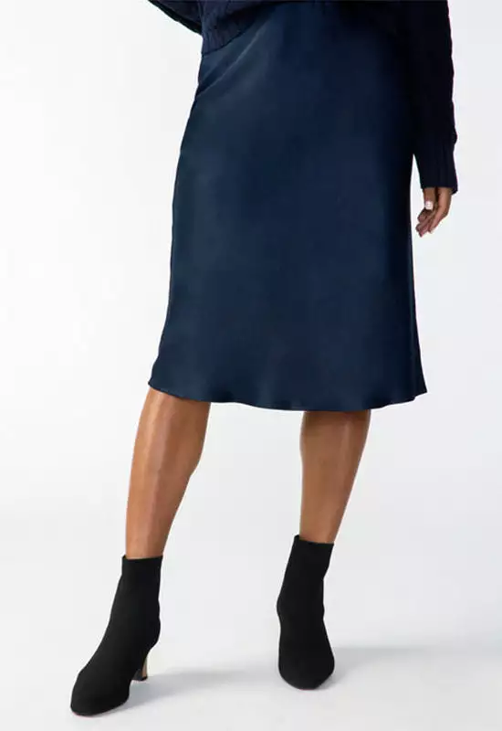 Sanctuary - Everyday Midi Skirt Navy Reflection