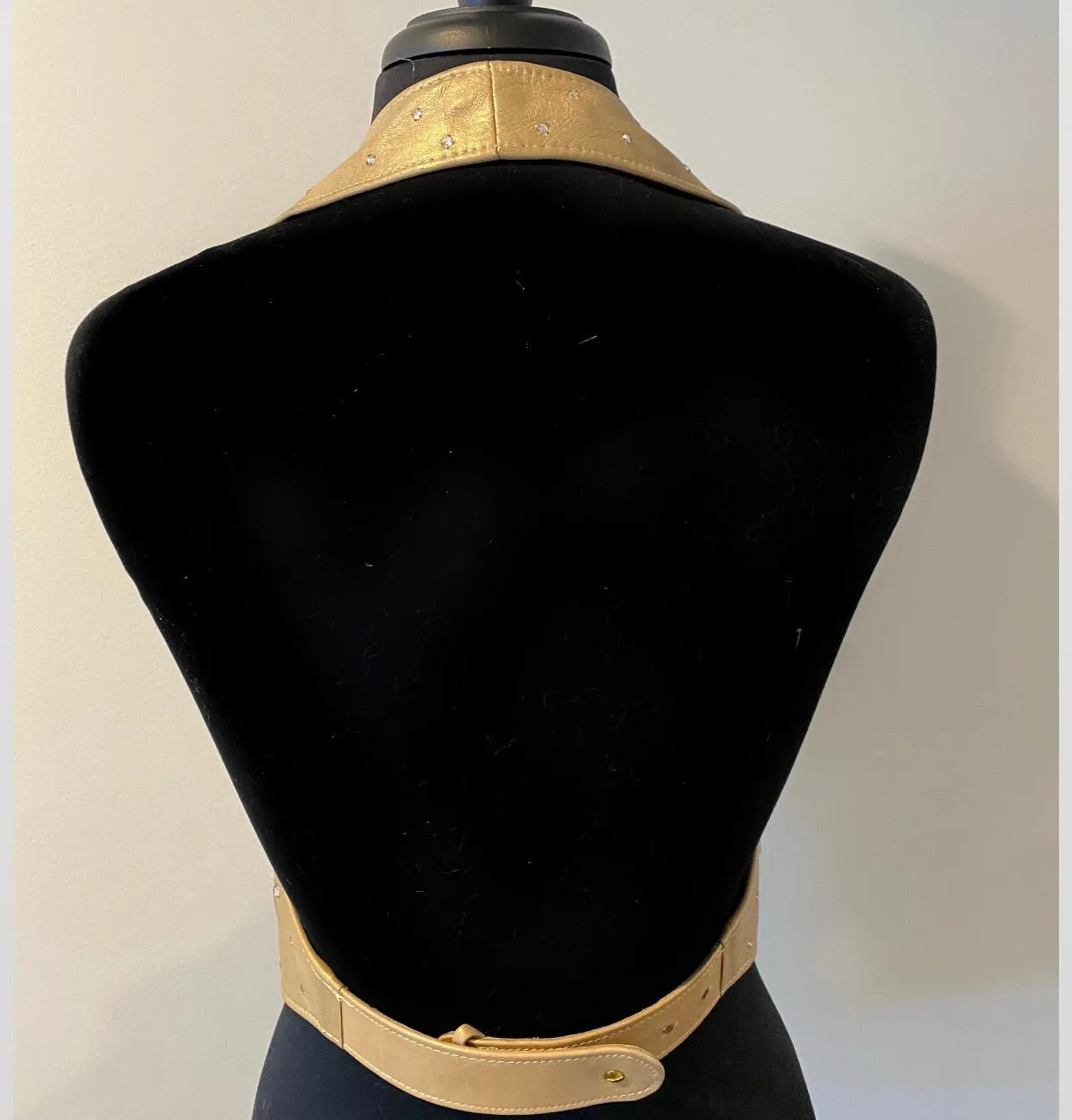 'Stayin’ Alive' Gold Halter Top