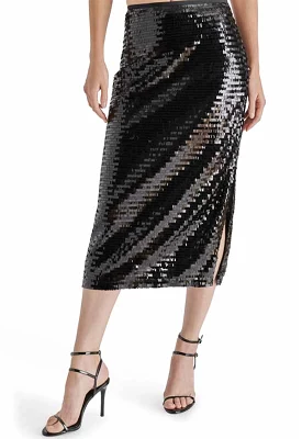 Steve Madden - Dinah Midi Skirt Black