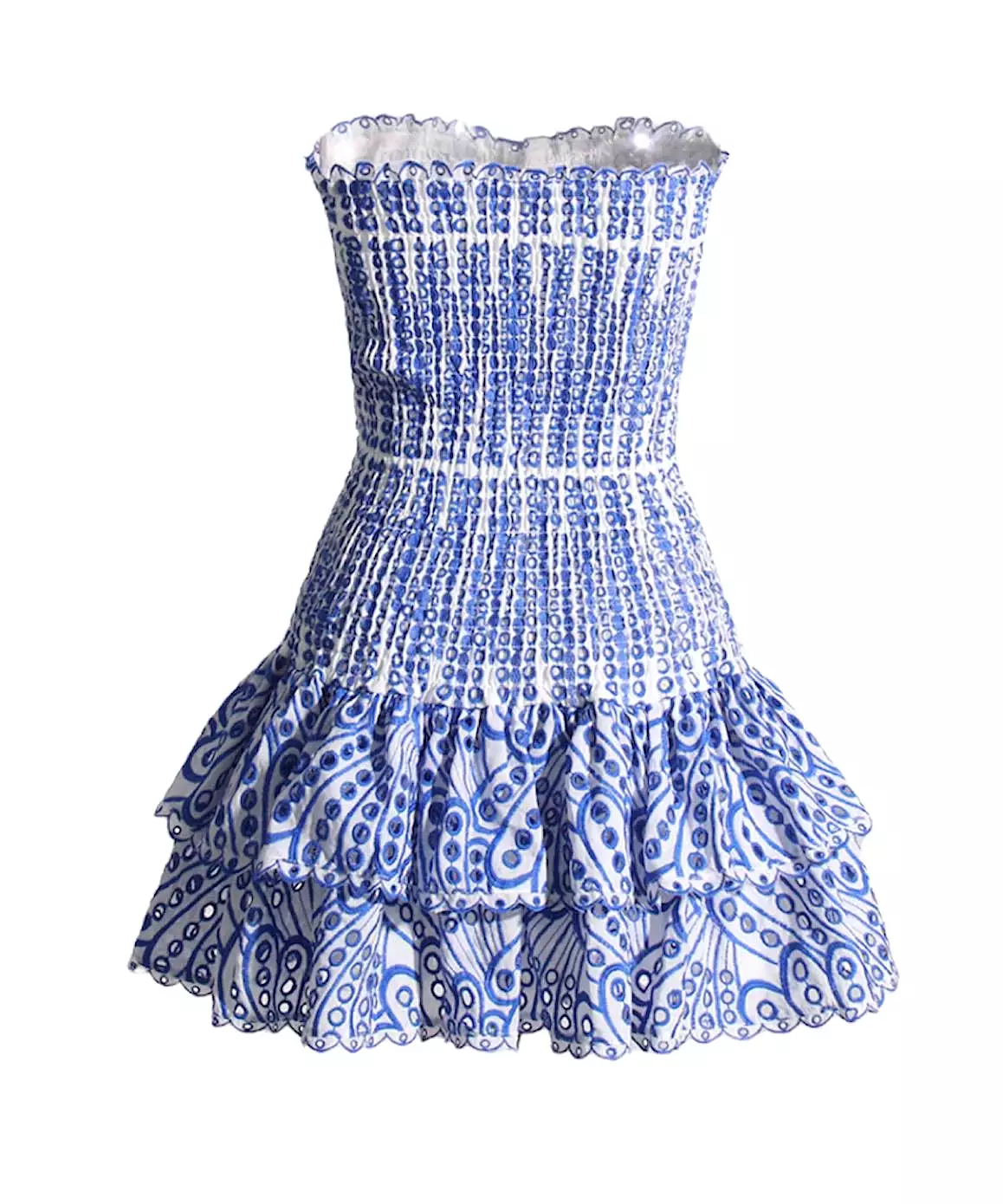 Strapless Elastic Woven Mini Dress