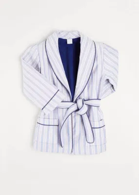 Striped Dressing Gown In Blue (2-10yrs)