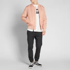 Stussy Flight Satin Bomber JacketPeach