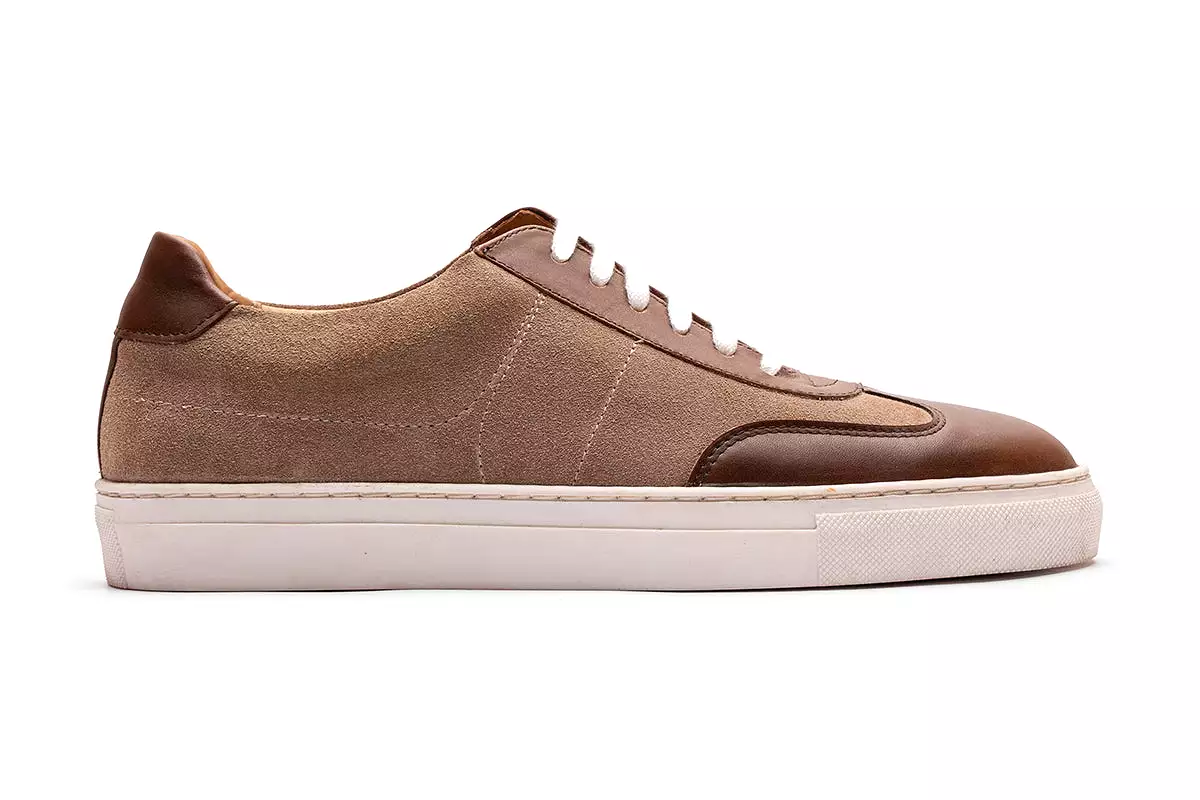 Suede & Smooth Leather combo Oxford Sneaker