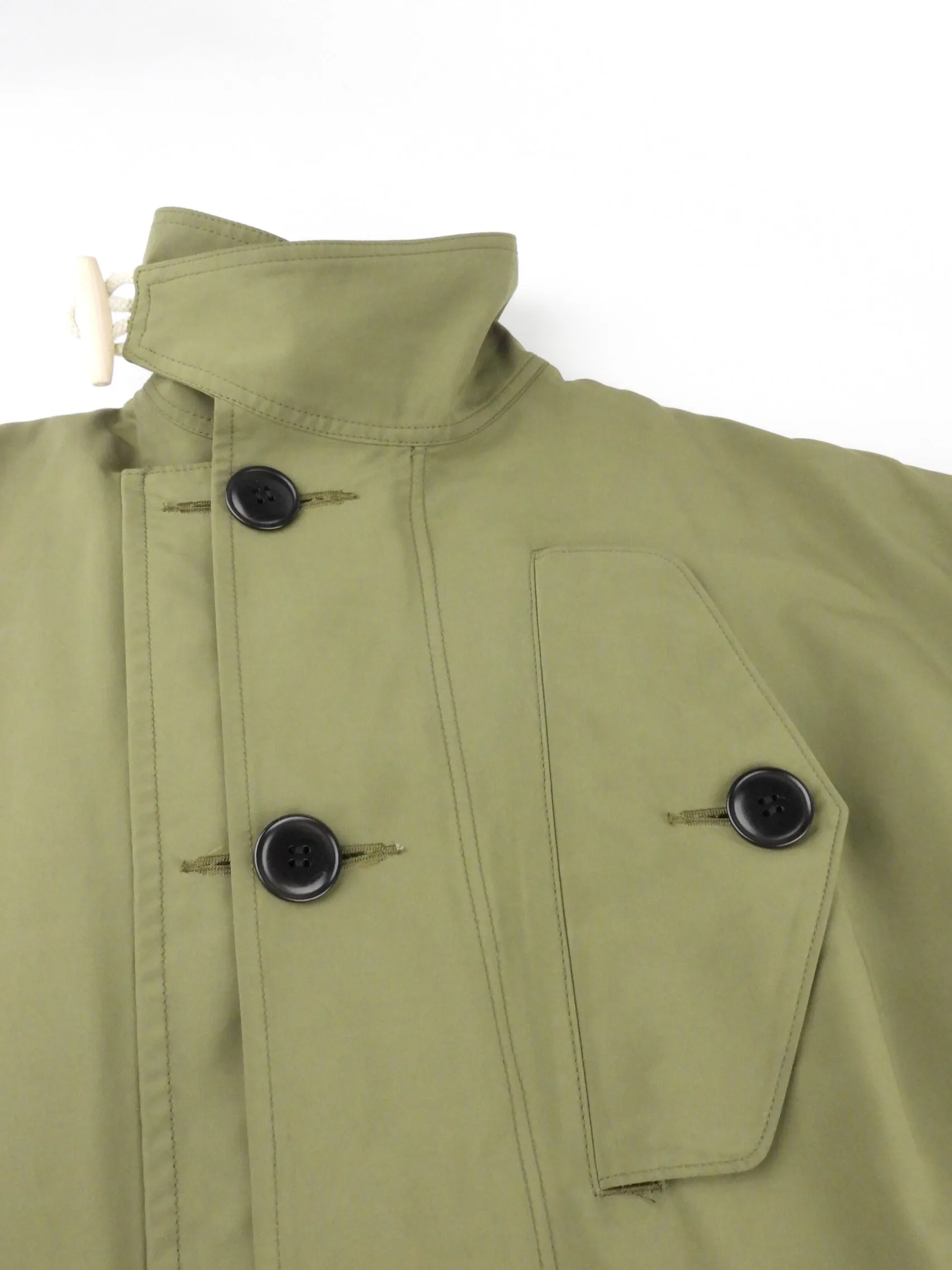 Takeshi Kosaka x Y's Green Nylon Belted Parka