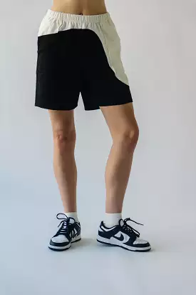 The Ringwald Colorblock Shorts in Black Multi