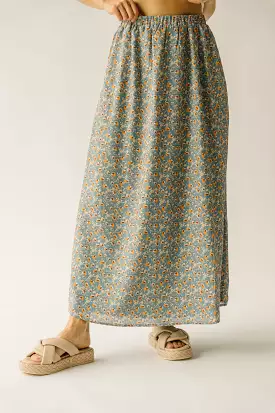 The Sargent Slip Skirt in Marigold Blossom