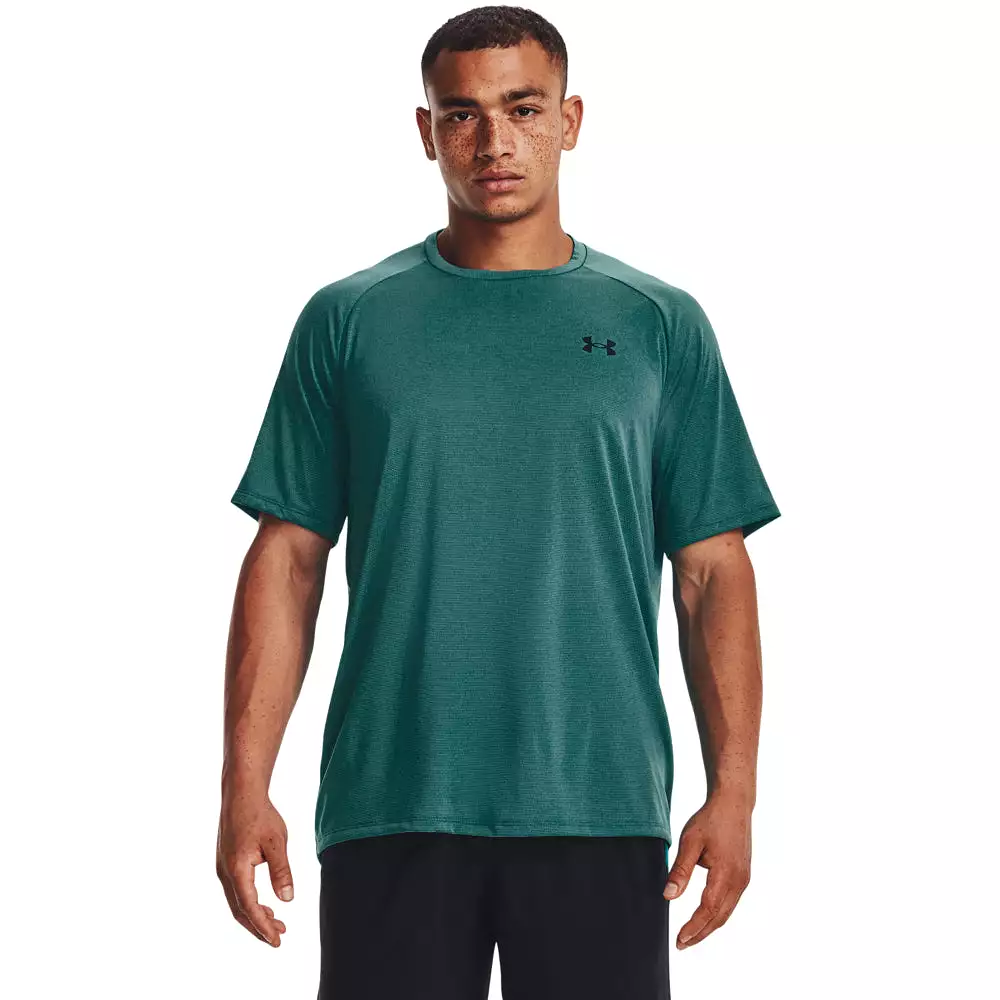 'Under Armour' Men's Tech 2.0 Textured T-Shirt - Coastal Teal