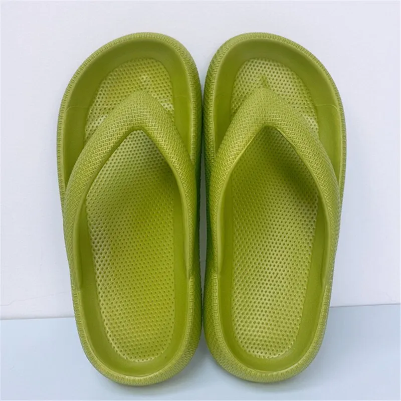 Unisex Summer Concise Style Solid Pattern Outdoor Flip Flop Slippers