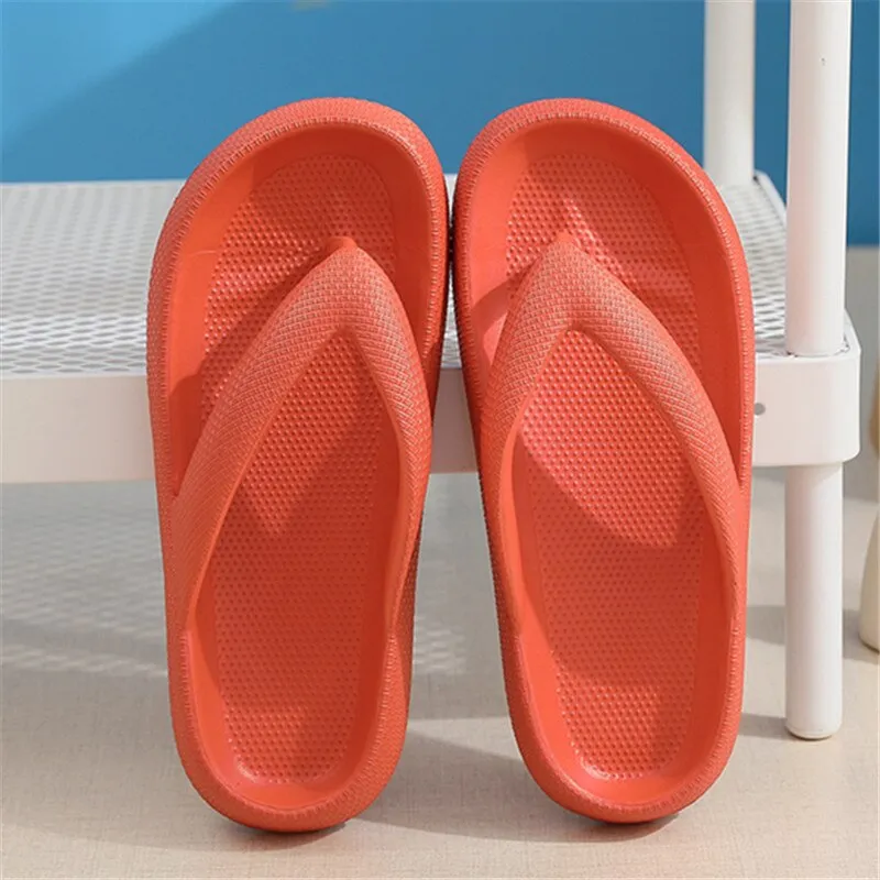 Unisex Summer Concise Style Solid Pattern Outdoor Flip Flop Slippers