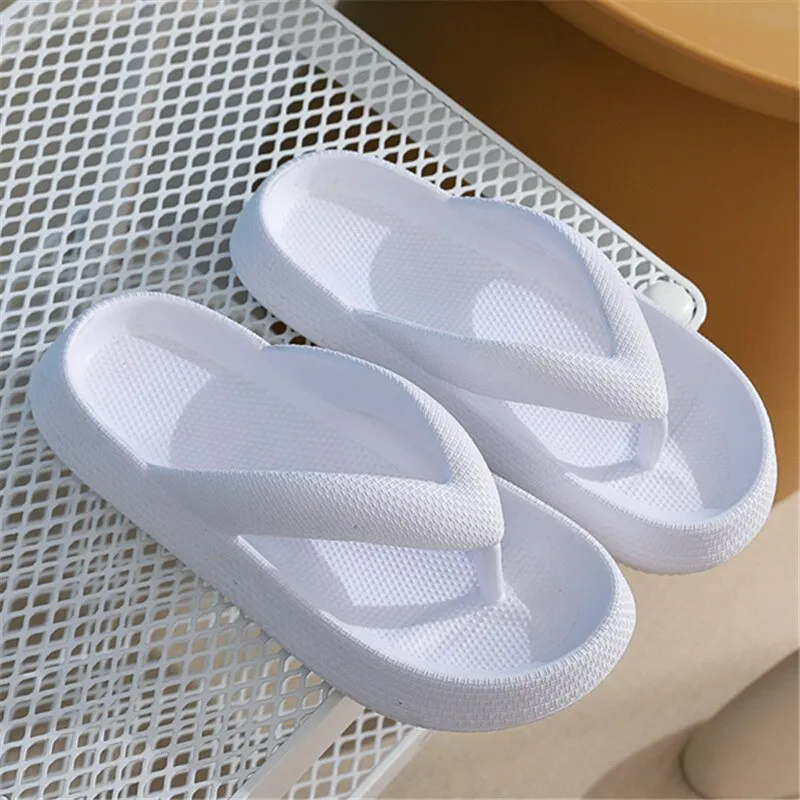 Unisex Summer Concise Style Solid Pattern Outdoor Flip Flop Slippers