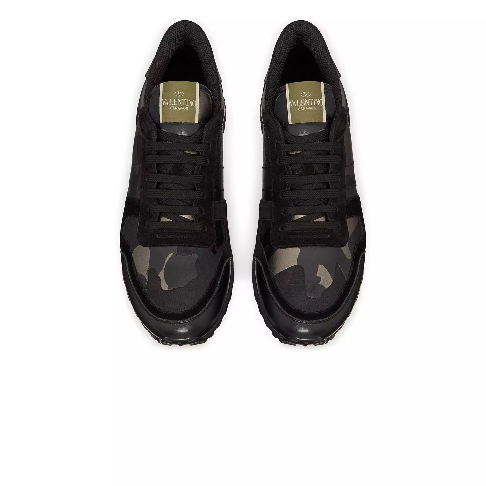 Valentino Rockrunner Sneaker Black Bronze Camouflage