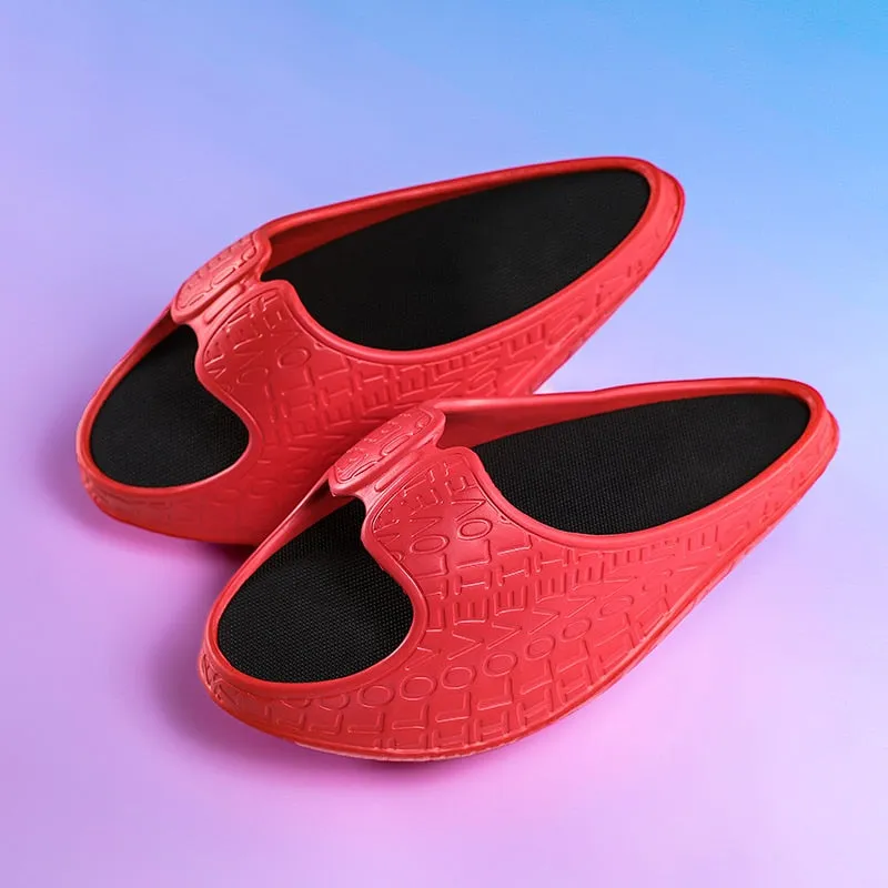 Women's Summer Style Solid Color Slide Slippers for Outdoor and Fitness