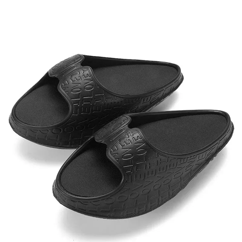 Women's Summer Style Solid Color Slide Slippers for Outdoor and Fitness