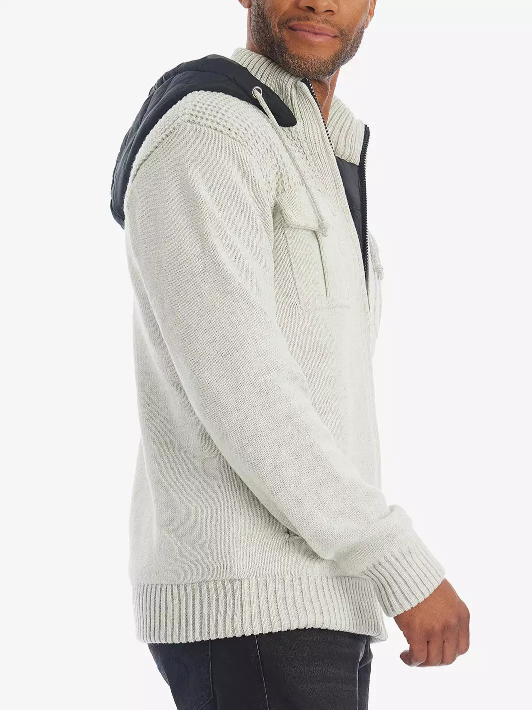 Zip Up Hood Sweater